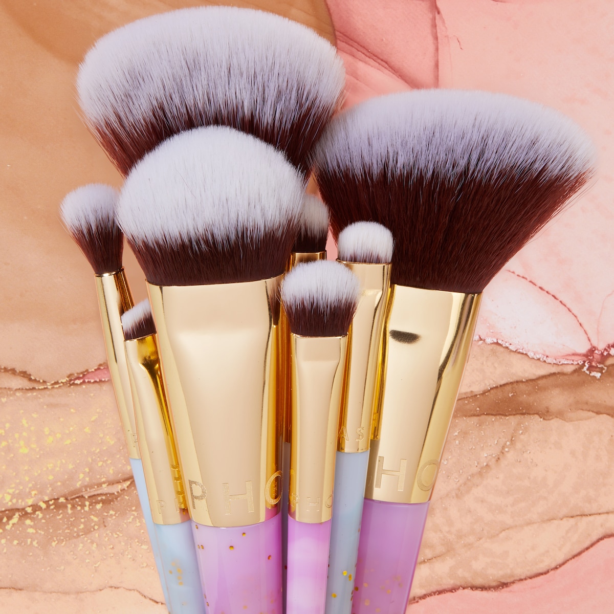 Gleaming Stones Brush Set (Set de Brochas para ojos y rostro)